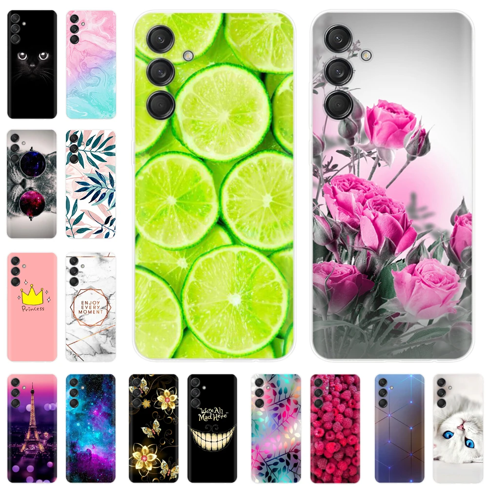 

For Samsung Galaxy M55 5G Case 6.7" Cute TPU Funda Soft Transparent Silicon Back Cover For Samsung M55 Cases M 55 Coque SM-M556B