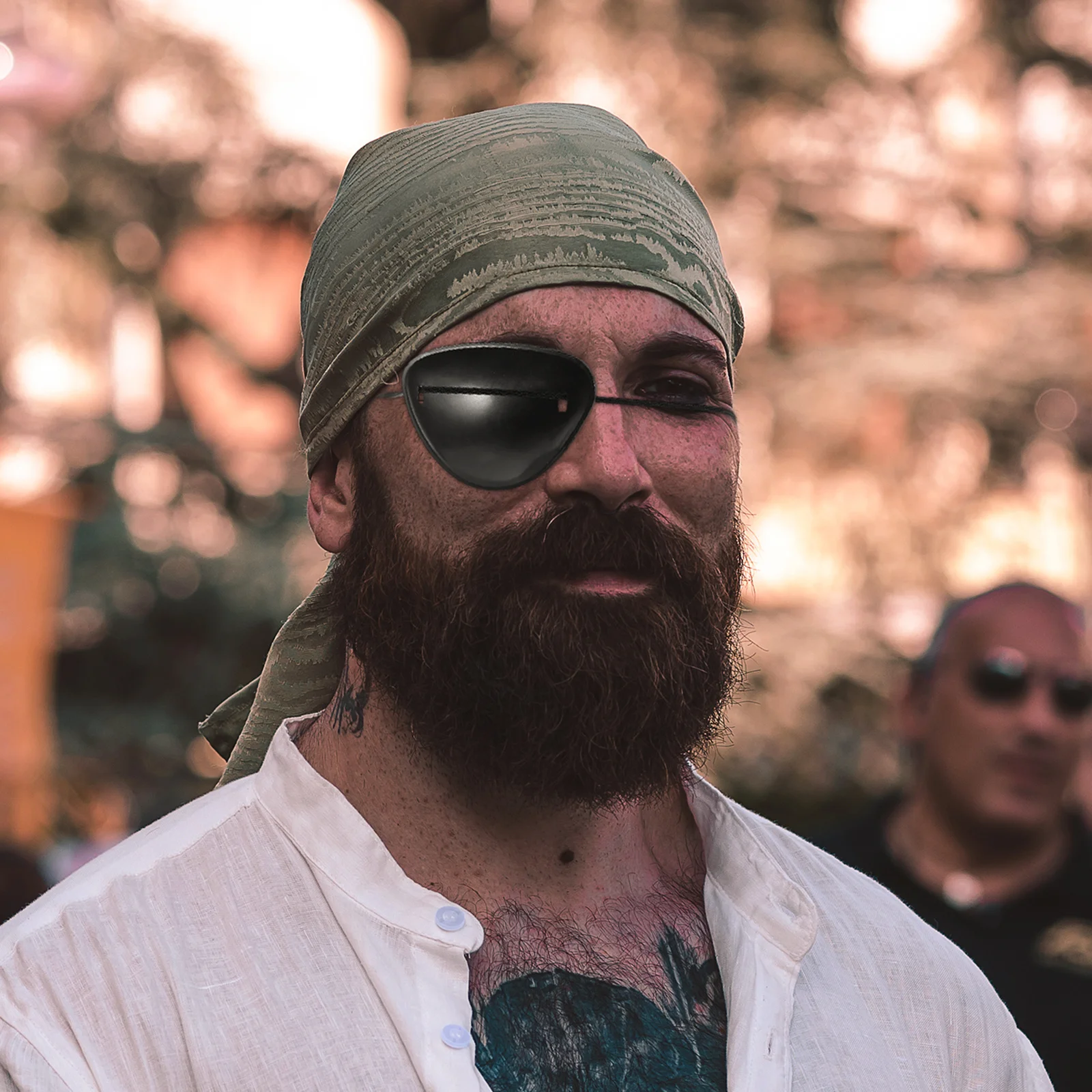 

6pcs Pirate Eye Patches Single Eye Patch For Halloween Cosplay Party Masquerade Decor Portable Plastic Eyepatch Costume