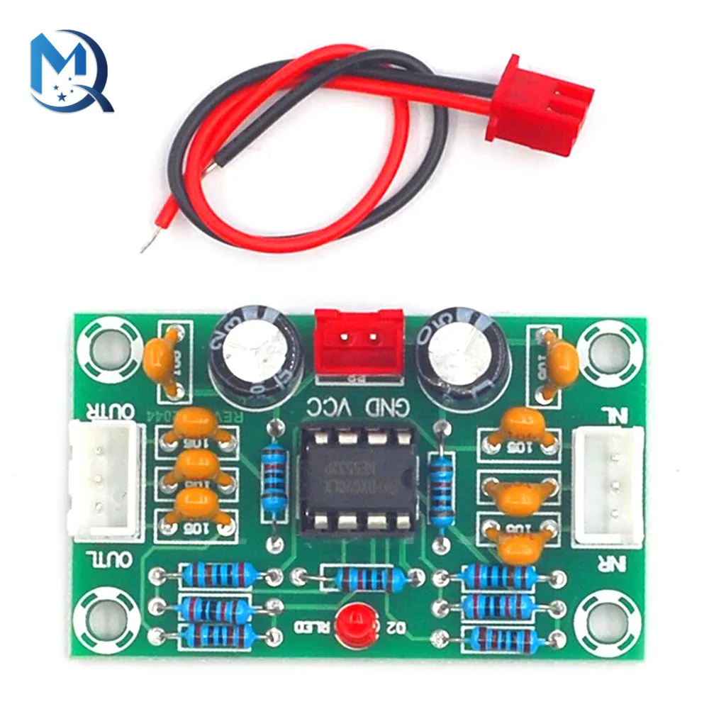 XH-A902 NE5532 Operational Pre-Amplifier Module Digital Audio Front Amplifier Board Preamplifier 5 Times Rate Wide Voltage