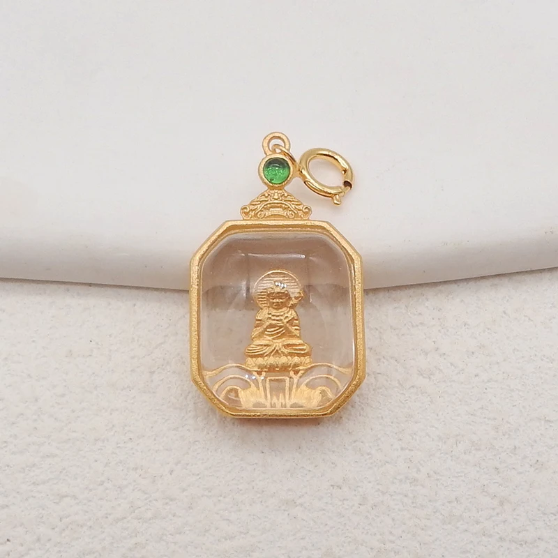 1Pair Silver Gold Plated Natural High Quality White Quartz Gemstone Earring Beads, Jewelry DIY Making, Gemstone Accessories