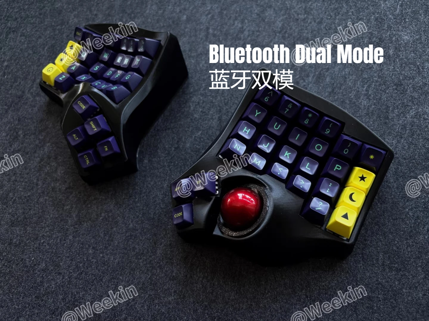 Charybdis MK2 Trackball Split Keyboard Customized Ergonomic Hot