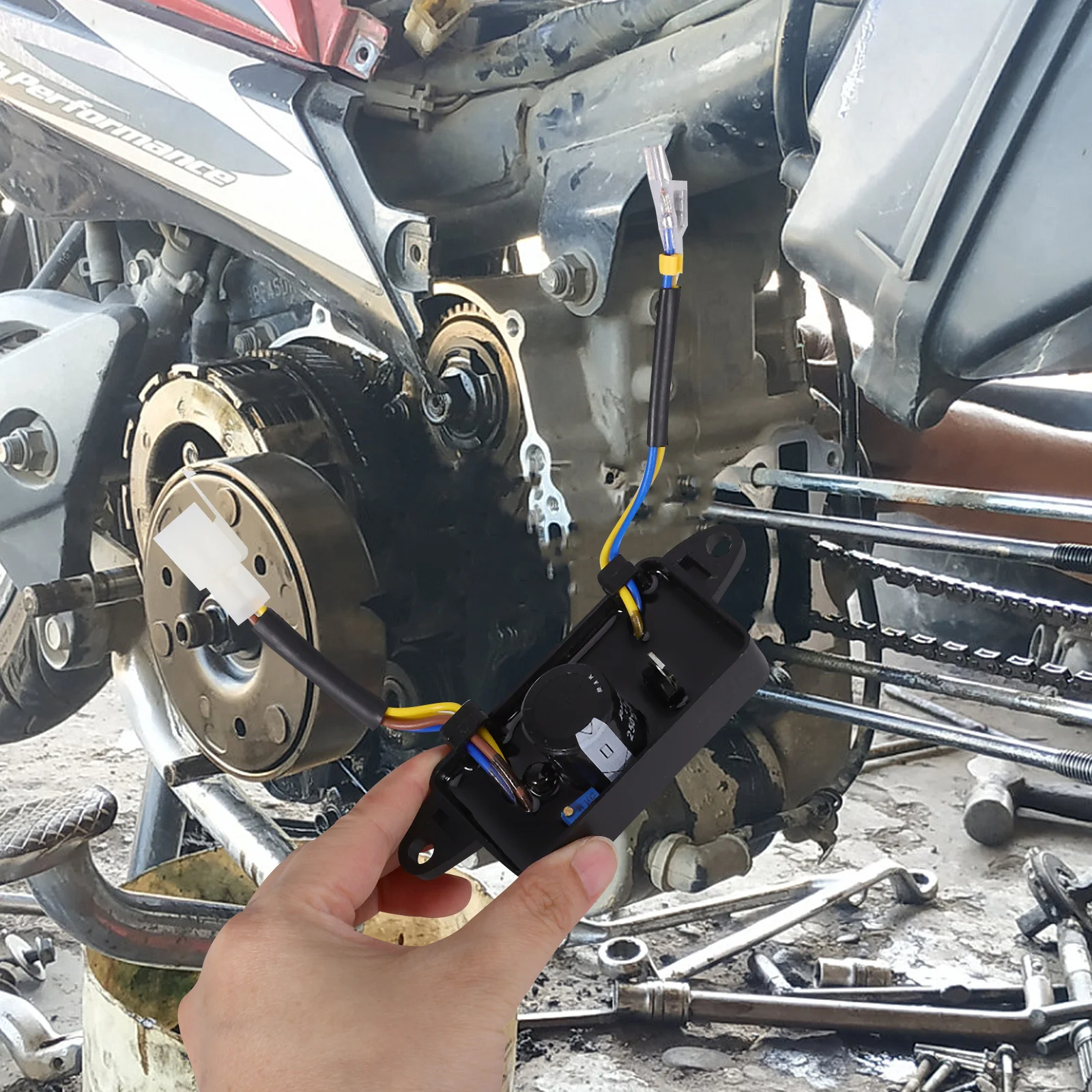 

Generator Voltage Regulator Generator Replacement Rectifier 2-3Kw High Stability Voltage Stabilizer for Home Business Outdoor