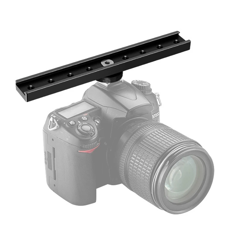 Lengthened Quick Release Plate Slr Camera Multi-Camera Hot Shoe Bracket External Flash Microphone Tripod Gimbal