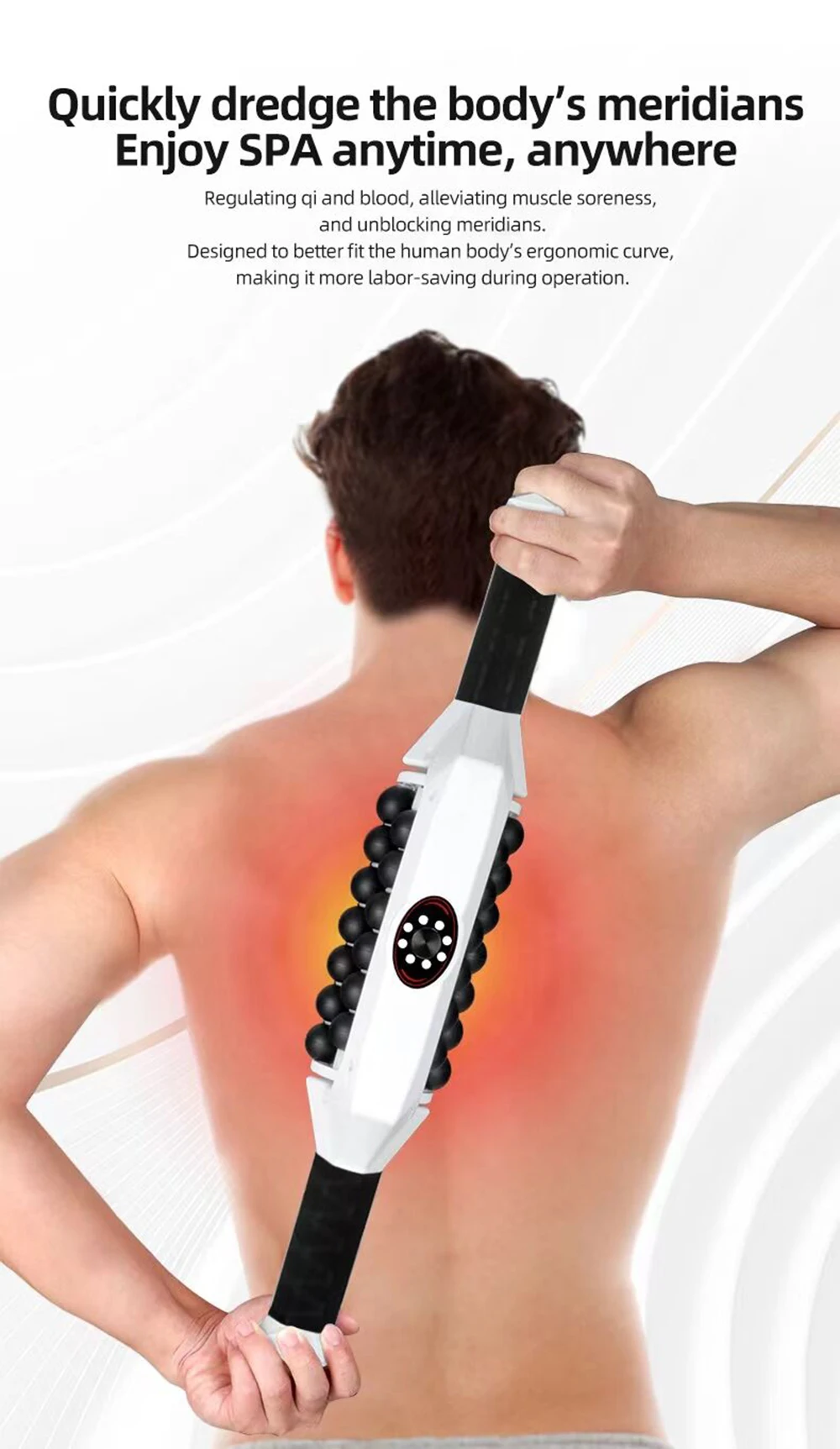 Wiederaufladbarer Roller zur Muskelentspannung Hochfrequenz-Rollmassage Anti-Cellulite Körperformung Schlankheitsmaschine – Detail 5