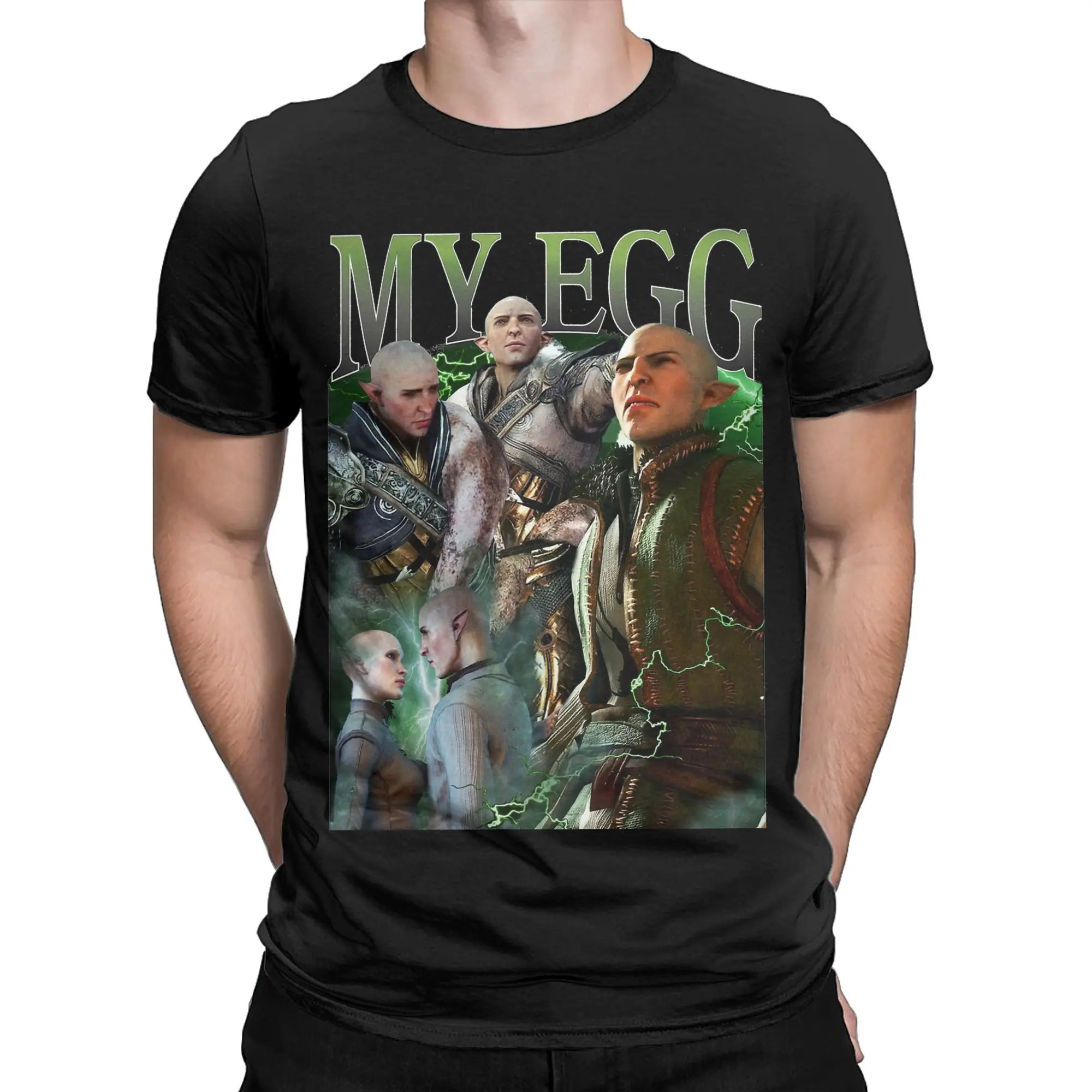 My Eggs Solas Dai T Shirts Men Pure Cotton Awesome T-Shirts Round Collar  Tee Shirt Short Sleeve Clothes Plus Size