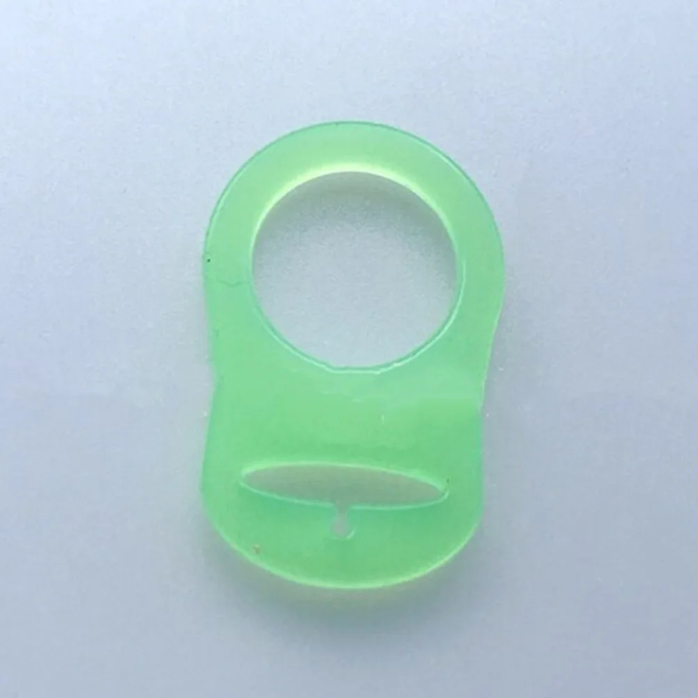 

Silicone Pacifier Holder Clips Soothers Adapter Green Color Durable Food Grade Baby Dummy Ring