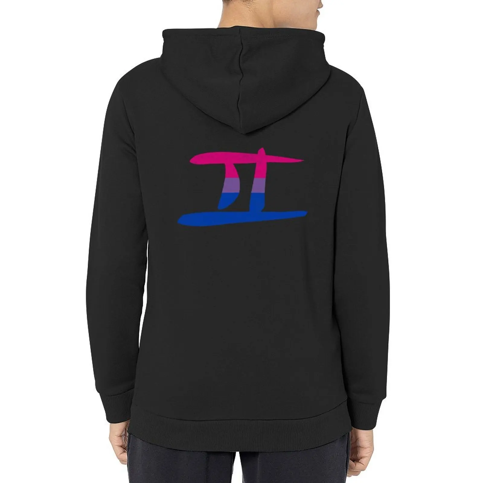 

Bisexual Pride Flag Gemini Zodiac Sign Hoodie men's winter sweater mens clothing hooded shirt men's autumn clothes anime hoodie