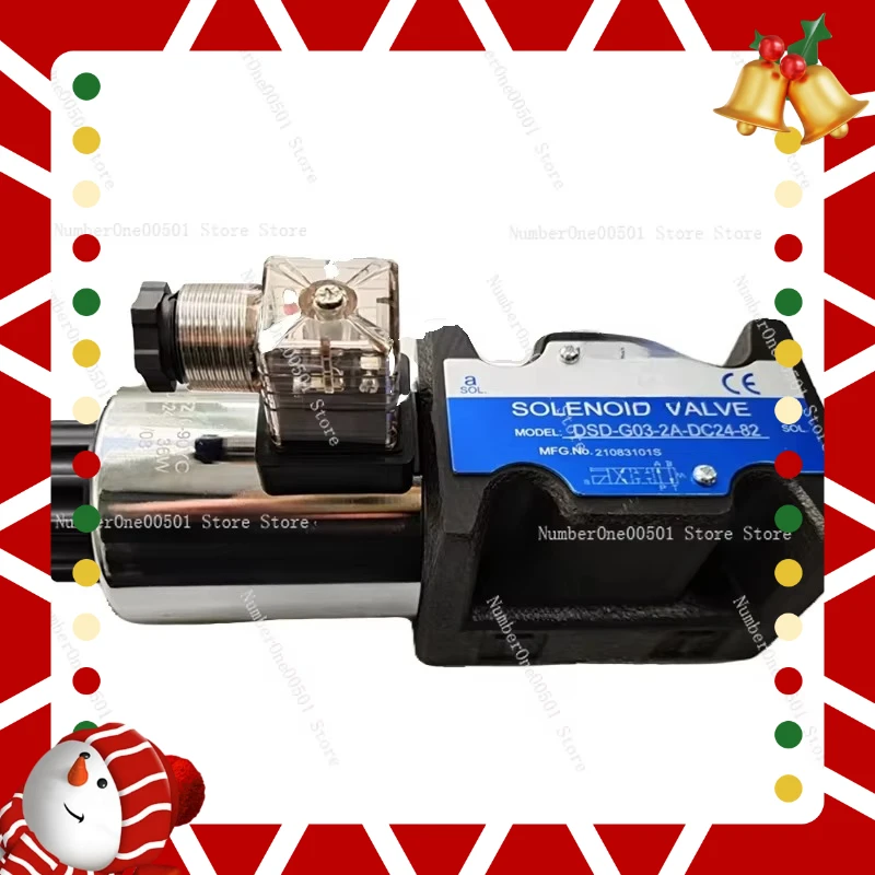 

24V DC Industrial Solenoid Valve DSV-G02 Series 2-Way 2-Position with DIN Connector 0A 0B 6B Ports