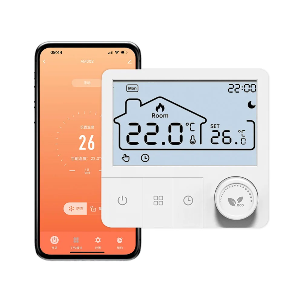 

Программируемый Wi-Fi термостат, совместимый с Tuya = настенный контроллер отопления для газовых котлов, дистанционное управление через приложение, новинка