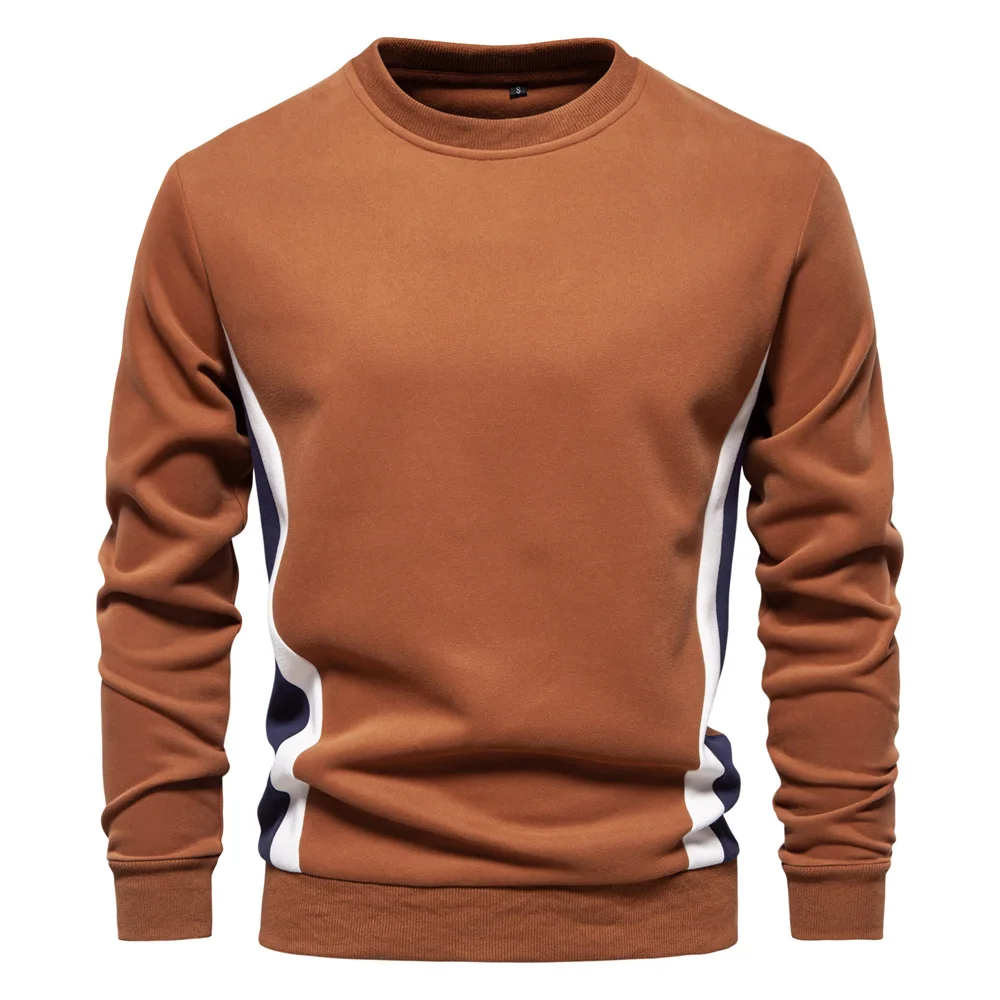 Pullover Streetwear Cotton Men's Sweatshirt Casual Patckwork Long Sleeve Autumn winter Sweatshirt Men Quality Mens Clothes