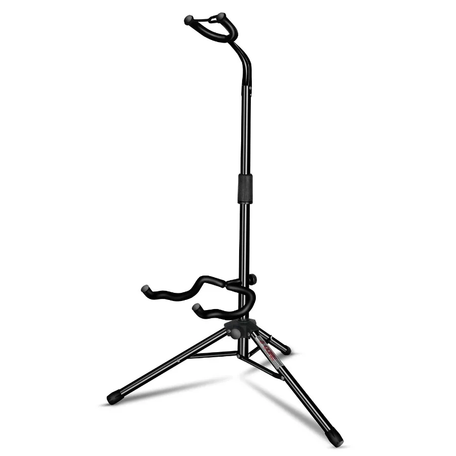 

5 Core Guitar Stand Floor Adjustable Heavy Duty Tripod Acoustic Electric Bass Cello Upright Folding Stands w Neck Holder For On