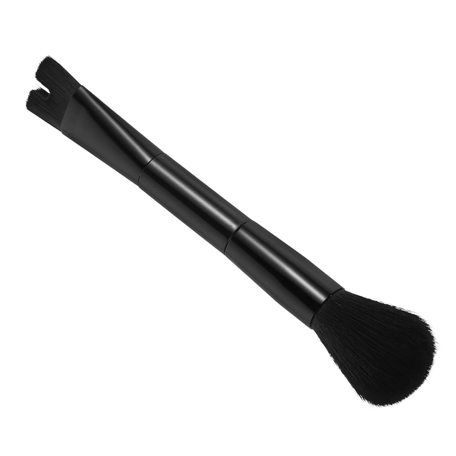 Pincel de contorno de nariz de ponta dupla, ferramenta de ponte alta angular para base líquida, creme, blush, pó, pincéis de maquiagem facial