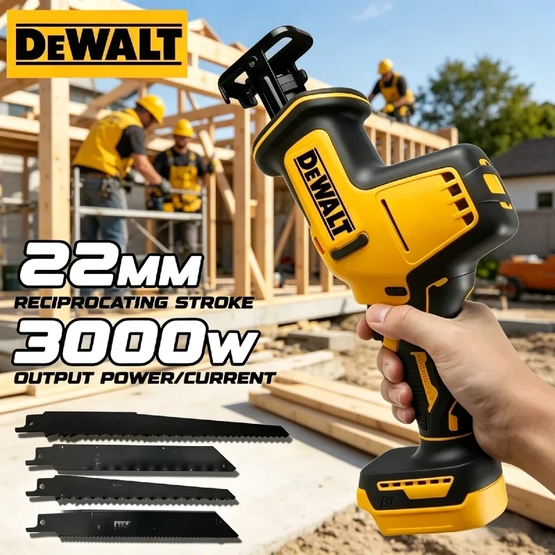 

Аккумуляторная одноручная сабельная пила DEWALT DCS369 MAX – созданная для многофункциональной работы при быстрой резке дерева, металла и труб