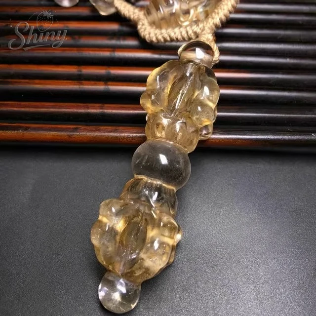 

3" Tibetan Temple Crystal Carving Vajra Dorje Phurpa Dagger Sword FaQi Amulet Fengshui Statues