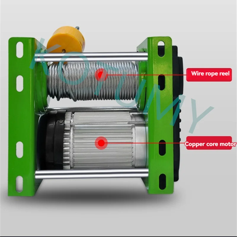 German Style Winch Multifunctional Electric Hoist Winch 200-800KG Electric Hoist Household Crane Lift 220V