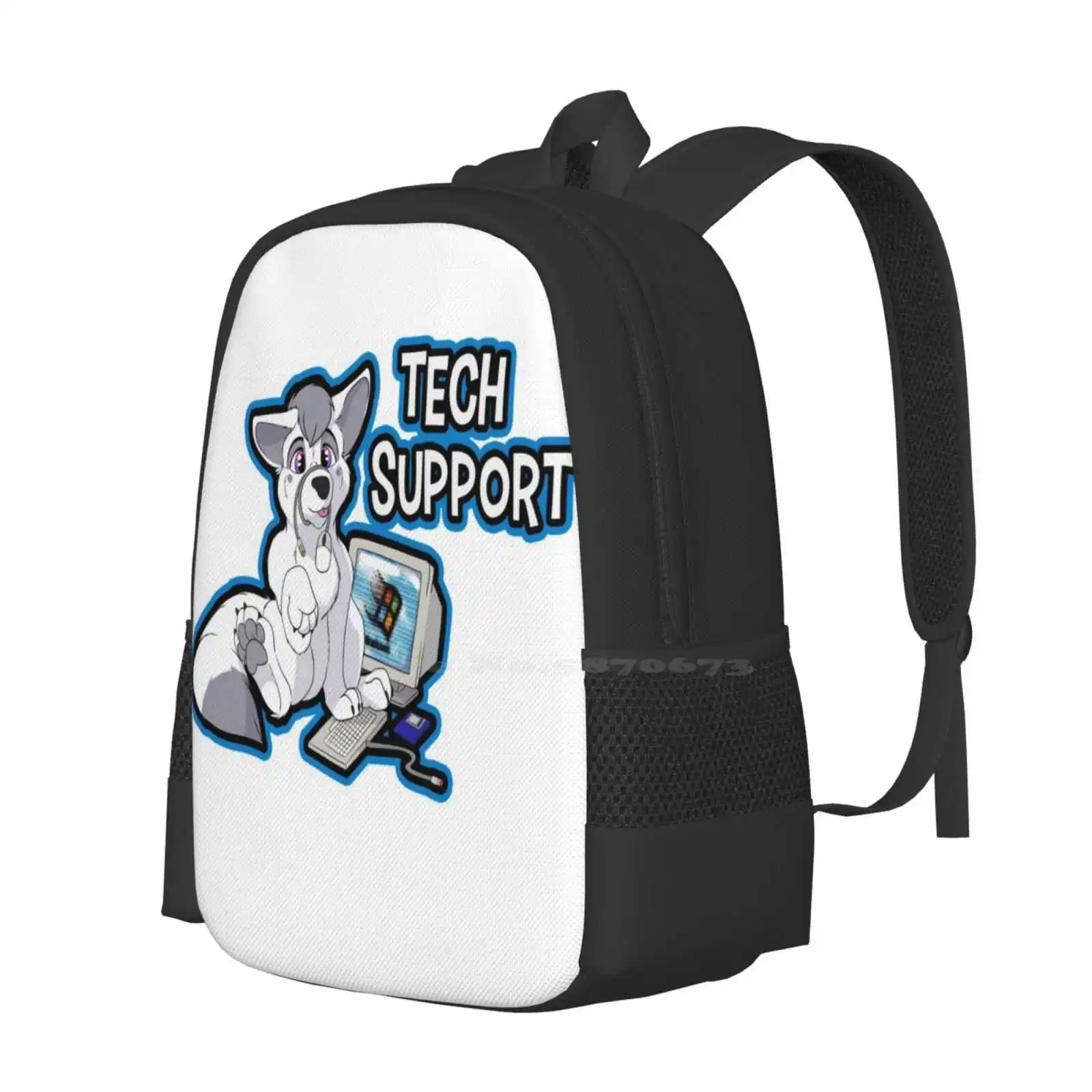 Tech Support Ver3 Hot Sale Schoolbag Backpack Fashion Bags Doggo Moonwear Tech It Support