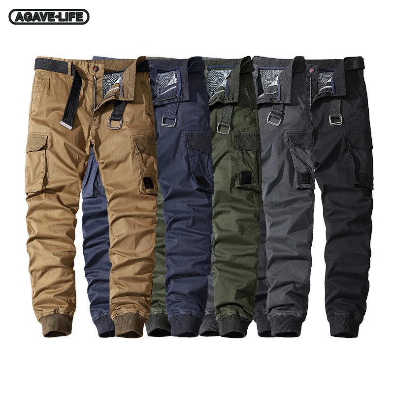 

Military Men's Tactics Trousers Vintage Streetwear Cargo Pants Multi-Pocket Jogger Pant Fashion Combat Trousers Male Casual Pant