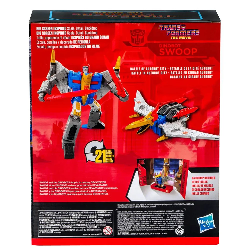 In Stock Original Hasbro Transformers Studio Series 86-26 Leader Class Dinobot Swoop Pterosaur Robot Figures Action Model