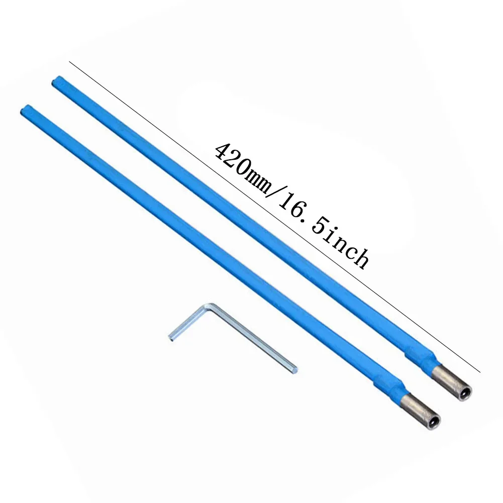 Electric Guitar Neck Steel Bars, Bidirectional Truss Rod, Handle Steel Bar Wrenches, 420mm, 16.5 Inch, 9mm Thick