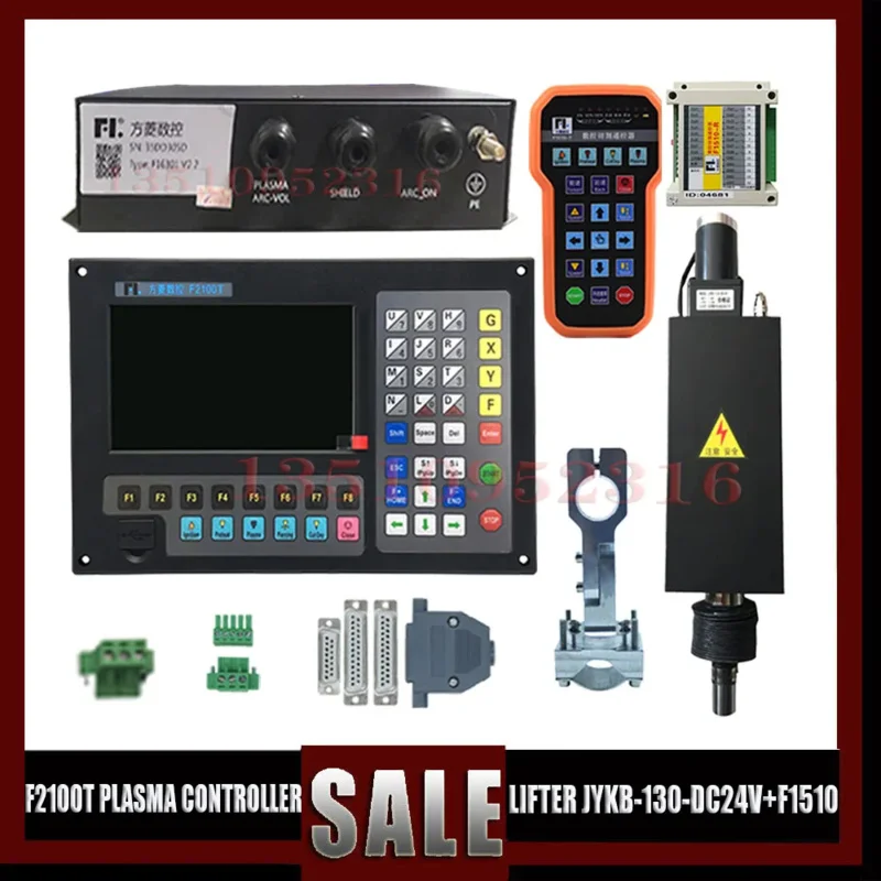 F2100T Controller CNC Sistema di movimento per taglio a fiamma al plasma a 2 assi Corpo di sollevamento Jykb-130-Dc24V F1510 Telecomando
