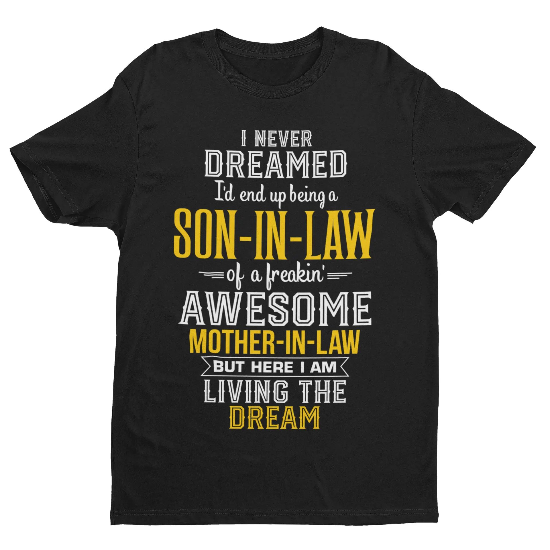 Summer Casual Personalized Short-sleeved Relaxed and Fashionable Funny-in-law T-shirt: An Excellent Gift for The Mother-in-law