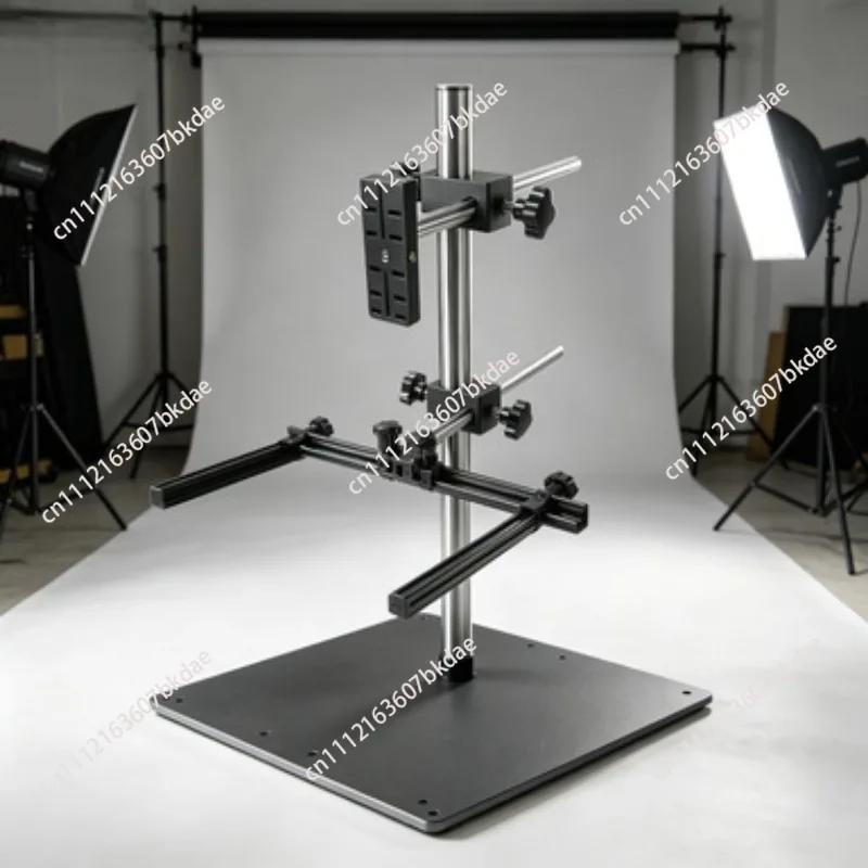 Machine Vision Experiment Test Stand, Industrial Camera Lighting Platform With Leveler & Micro‑Adjustment Fixing Clamp