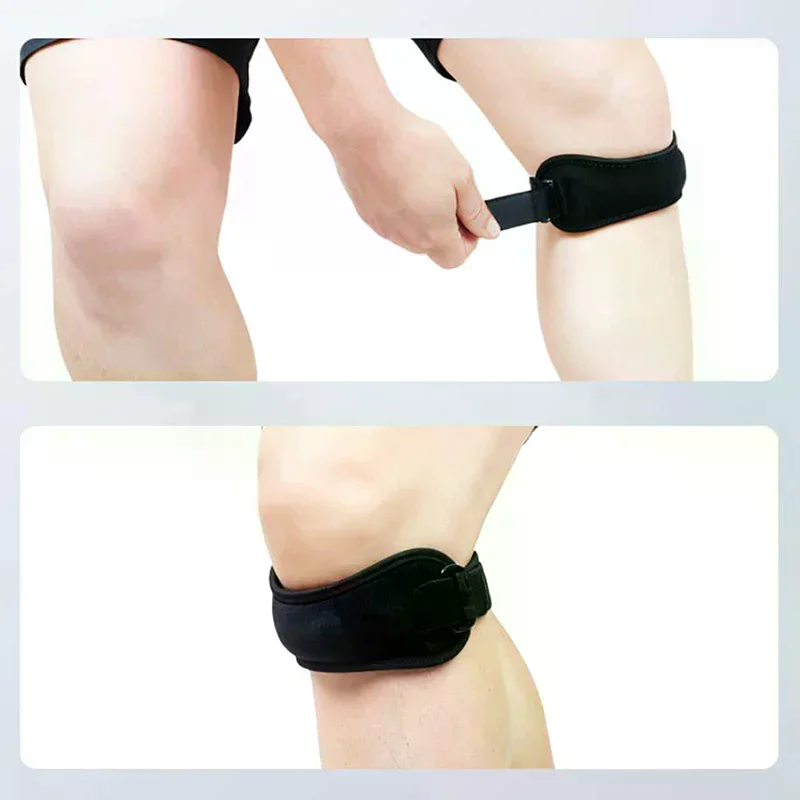 แผ่นรองเข่าแบบปรับได้ Eva Soft Pad พร้อมสายรัด ป้องกันเอ็นสะบ้า สำหรับวิ่ง ปั่นจักรยาน ออกกำลังกาย ฟิตเนส สนับเข่าแบบรัด สำหรับทุกเพศ บรรเทาอาการปวด