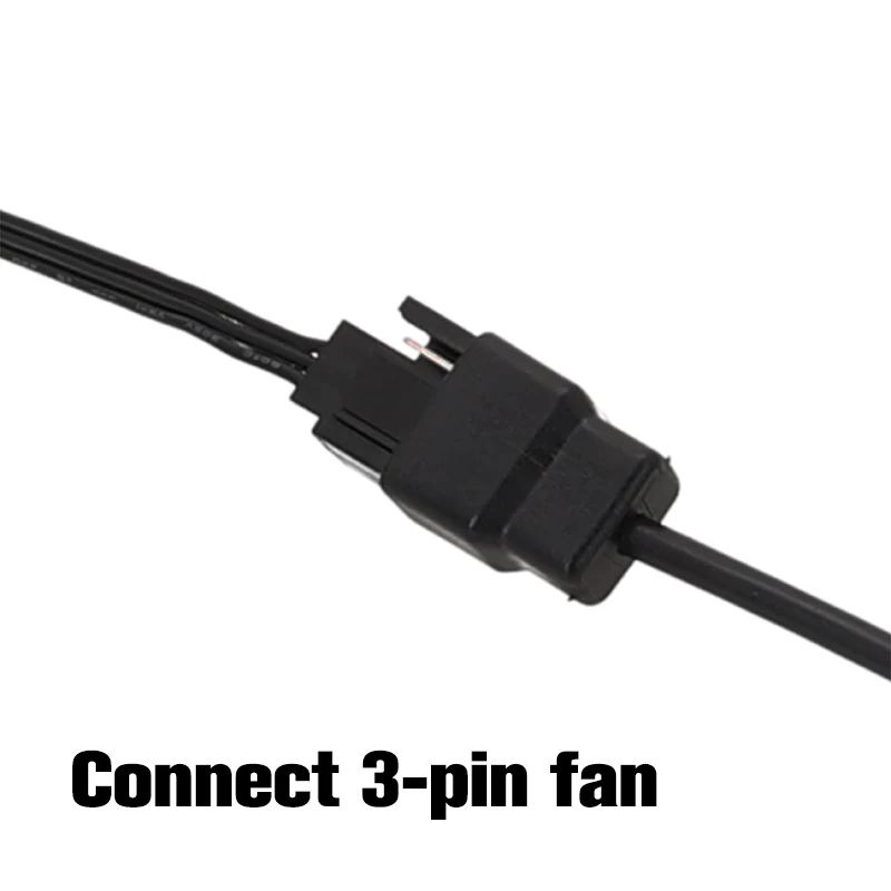 【buji3c】30/50/100CM 3/4 Pin Fan To USB Adapter Cables Computer Pc Fan Power Cable Connector Adapter