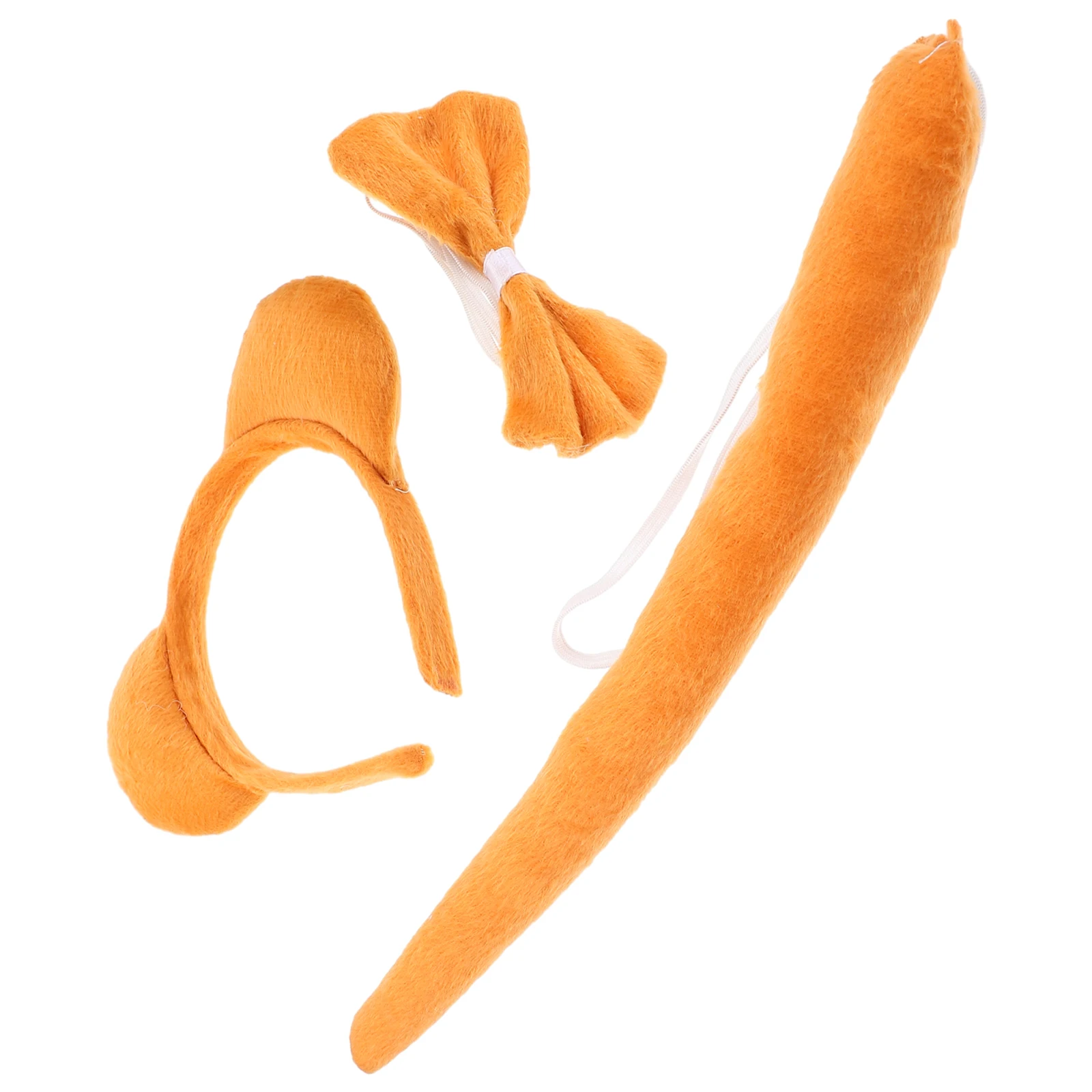 

Halloween Brown Bear Costume Props Animal Ears Headb Bowtie Tail Cosplay Role Play Hair Accessories