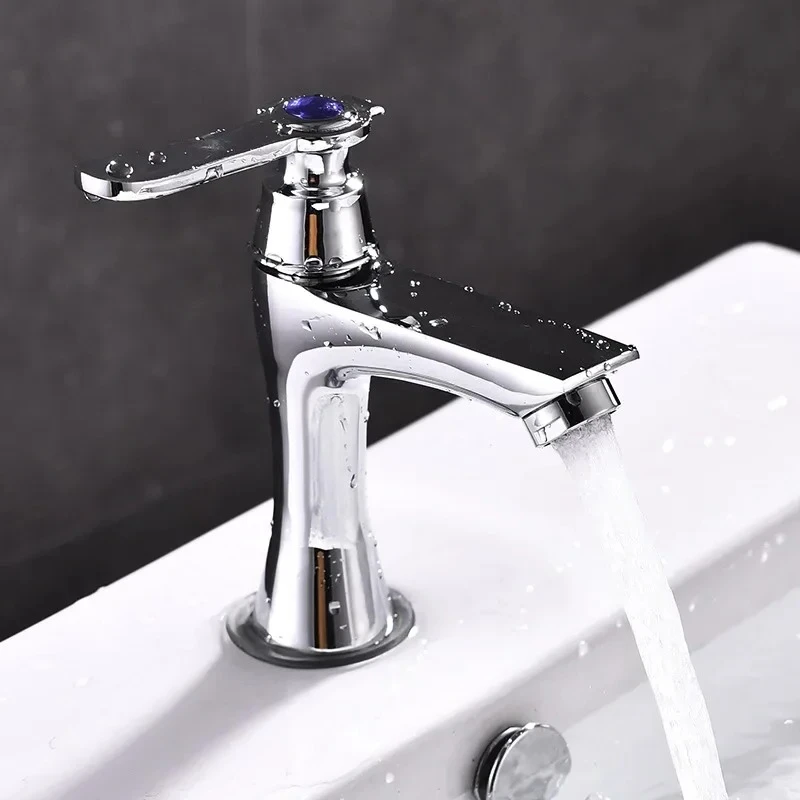 

Toilet Countertop Single Cold Water Tap Copper Bathroom Faucets Deck Mounted Household Single Handle WashBasin Sink Faucet