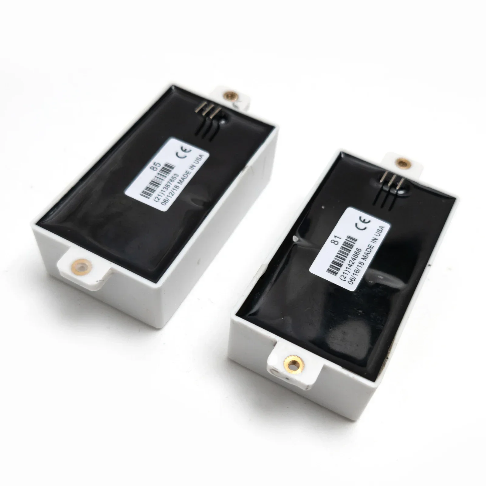 Yue Yun Store-Discount Hot Sale-HH Active Electric Guitar Pickup Set Humbucker Pickups 81 85 White Short Shaft Pots And Wiring