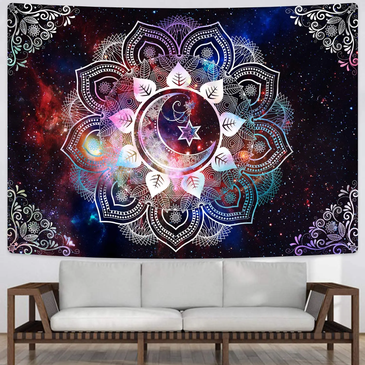 India Psychedelic Tapestry Boho Decoration Home Decor Bedroom Wall Decoration Tapisserie Hippie Gobelin Aesthetic Room Decor