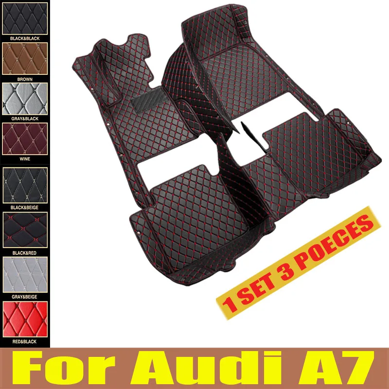 

Car Floor Mats For Audi A7 2012 2013 2014 2015 2016 2017 2018 Auto Foot Pads Automobile Carpet Cover Interior trunk mat