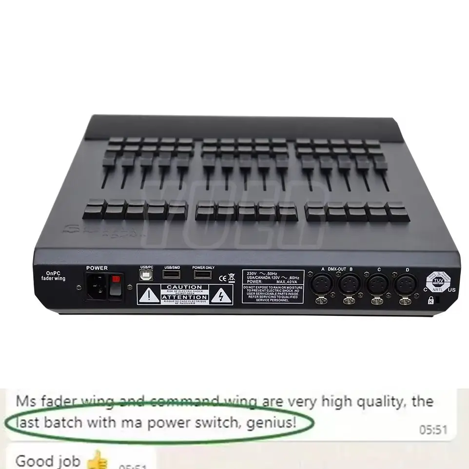 Fader Wing Console Stage Verlichting Controller Moving Head Dmx512 Control Party Lamp