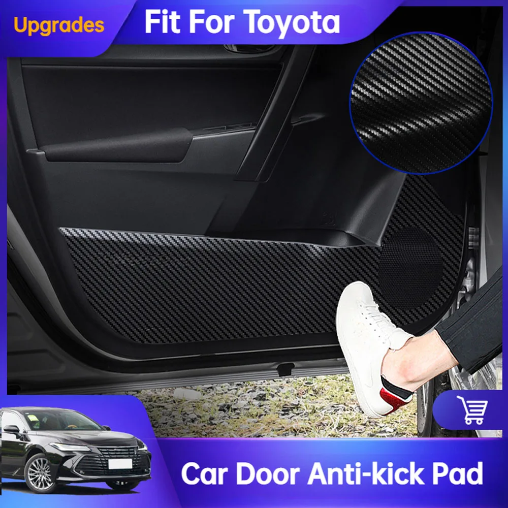 

Fit For Toyota Corolla Levin CHR Prado RAV4 Wildlander Car Door Anti-kick Pad Protector Mats Cover Sticker interior Accessories