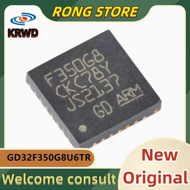 10PCS F350G8 New and Original Chip IC GD32F350G8U6TR D32F350G8U6 32F350G8U6 QFN-28 ARM Cortex-M4 32-bit microcontroller-MCU