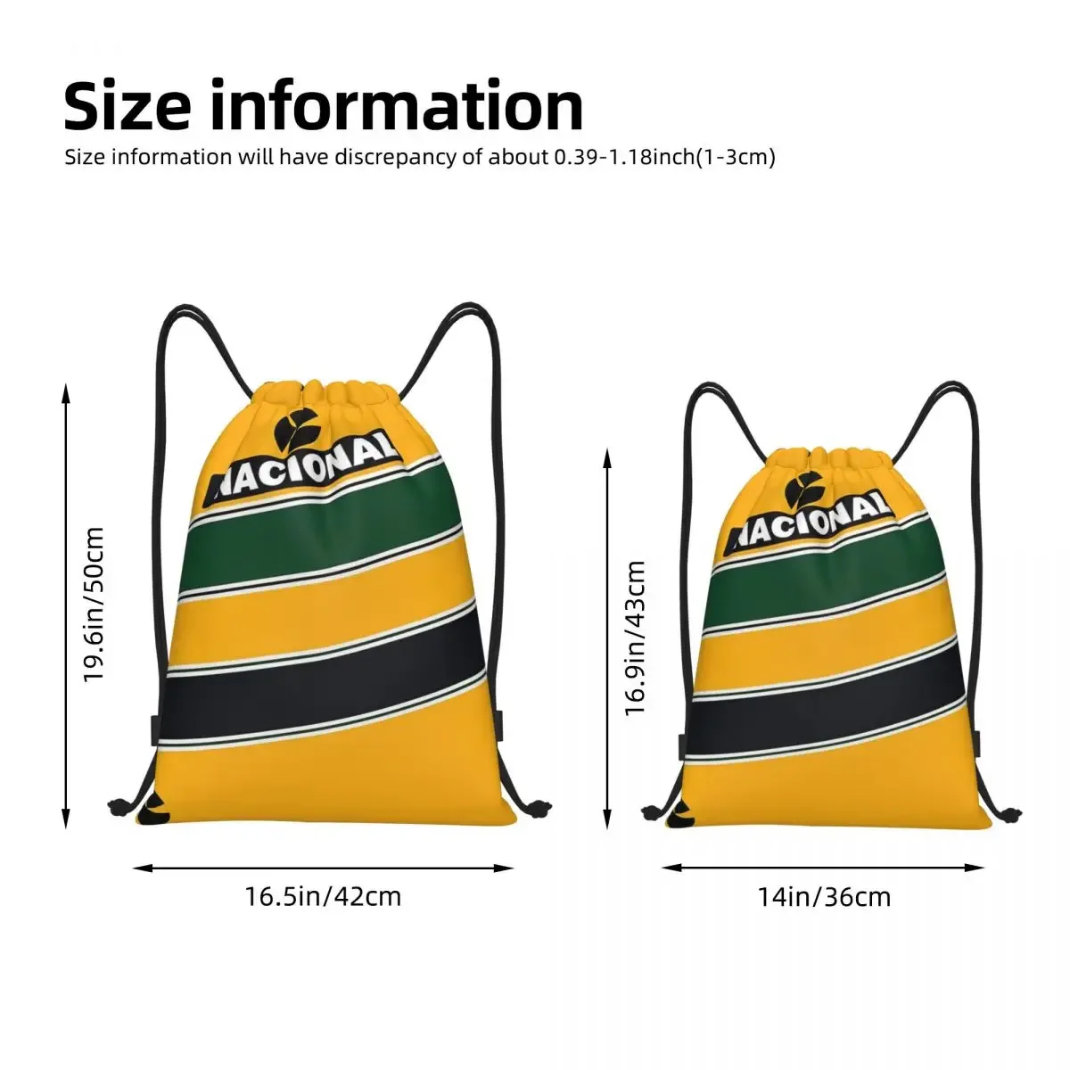 Ayrton Senna Racing Drawstring Backpack Gym Sports Sackpack Senna Helmet String Bags for Working Out