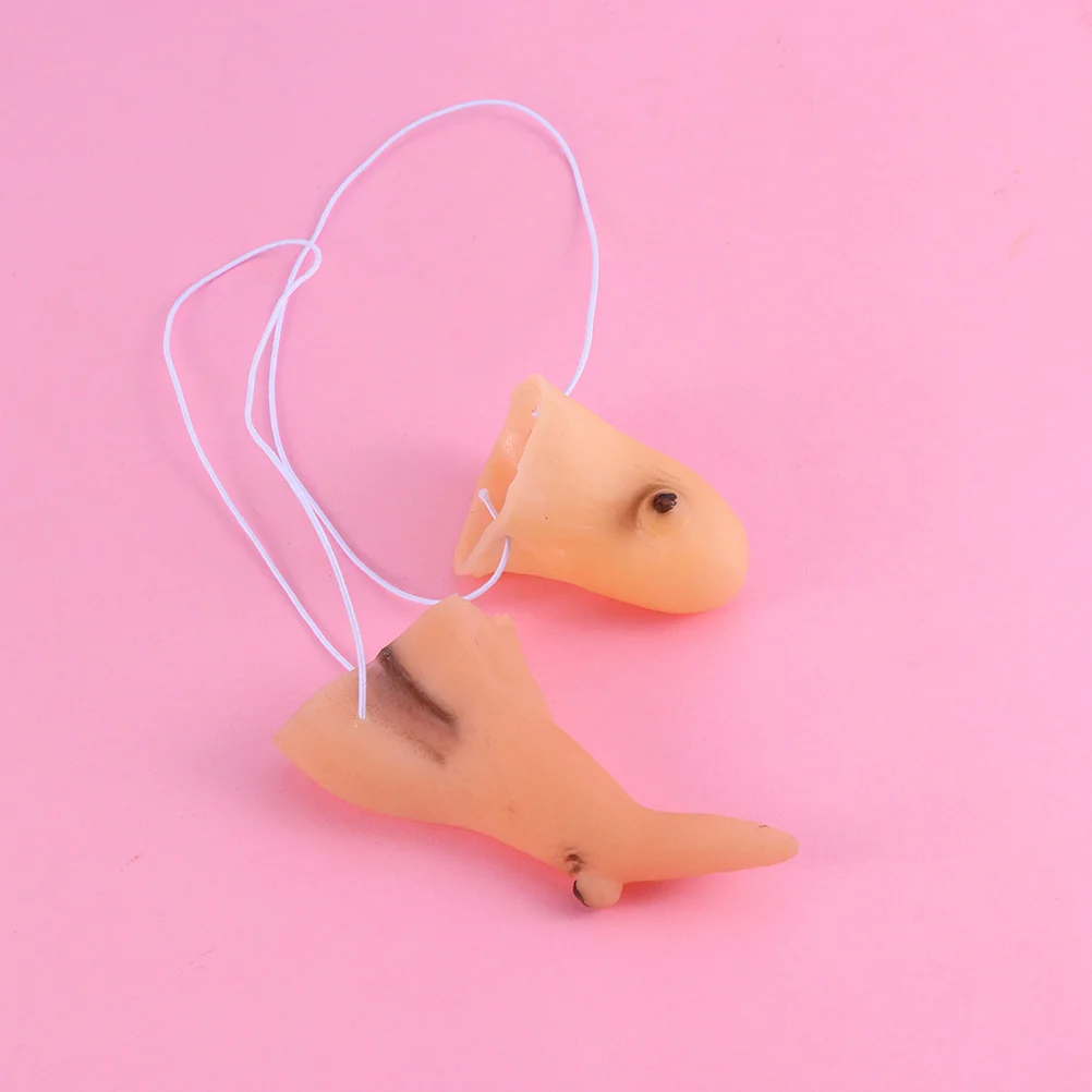 

1 set 1 Set Witch Nose Chin Set Reusable Vinyl Long Fake Nose Prop For Halloween Cosplay Party Carnival Accessories Lightweight