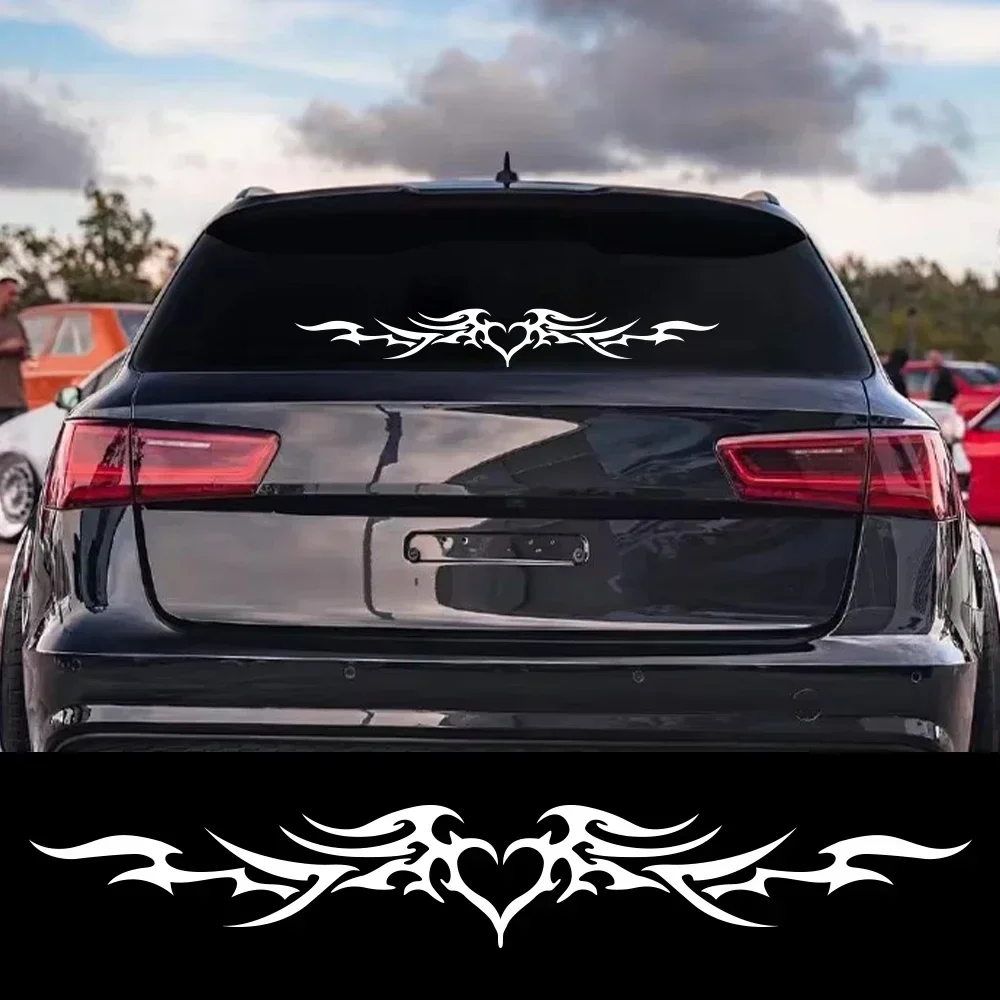 Universal Heart Shaped Wing Vinyl Decal Sticker For Cars SUV Off Road Auto Tuning Body Decoration Accessories Creative Car Decor