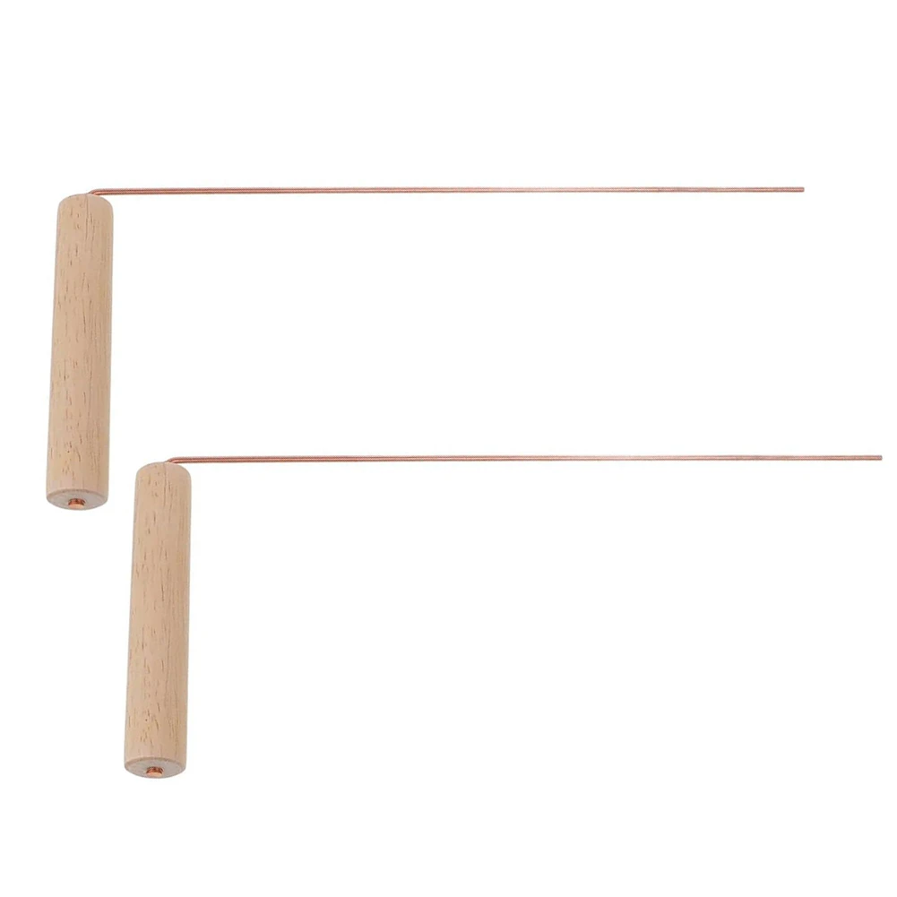 Gold Prospecting Copper Probes Supernatural Research 99.9 Pure Copper Portable Size Real Birch Wood Handles Round Shape