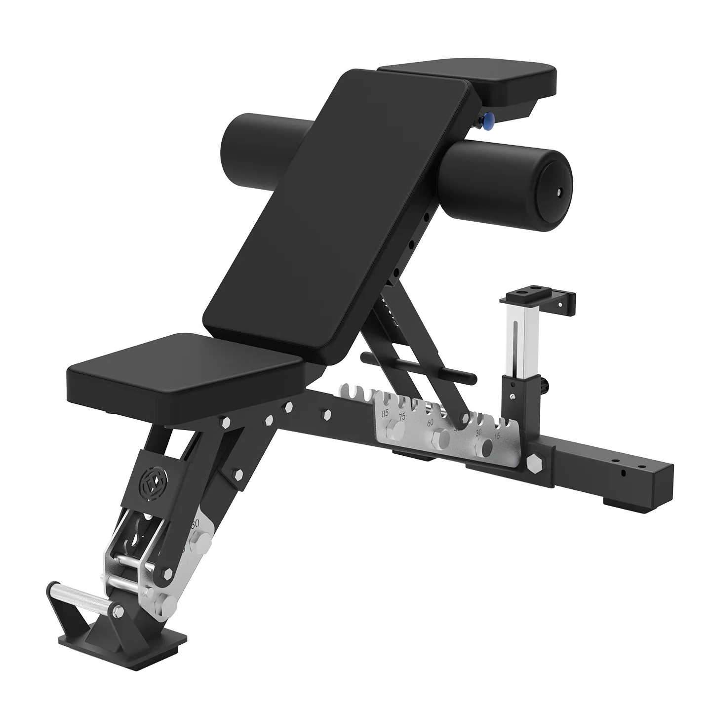 3-Segment Adjustable Commercial Dumbbell Bench, Multifunctional Fitness Bench with Elbow Support for Bench Press & Dumbbell Fly