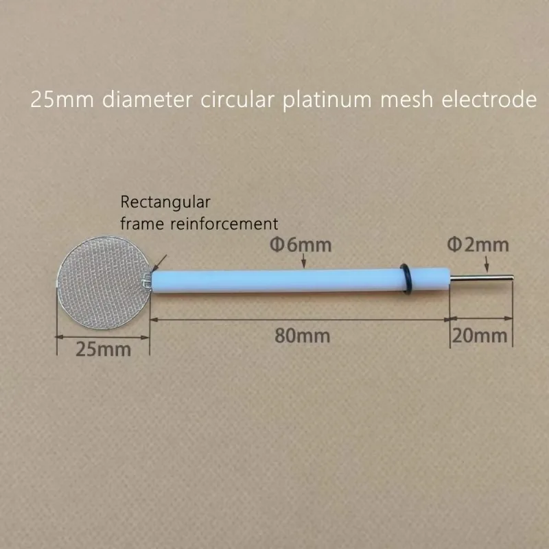 Pt310 Platinum Mesh Counter Electrode, 52 Mesh High Purity Pt Auxiliary Electrode for Photoelectrochemistry