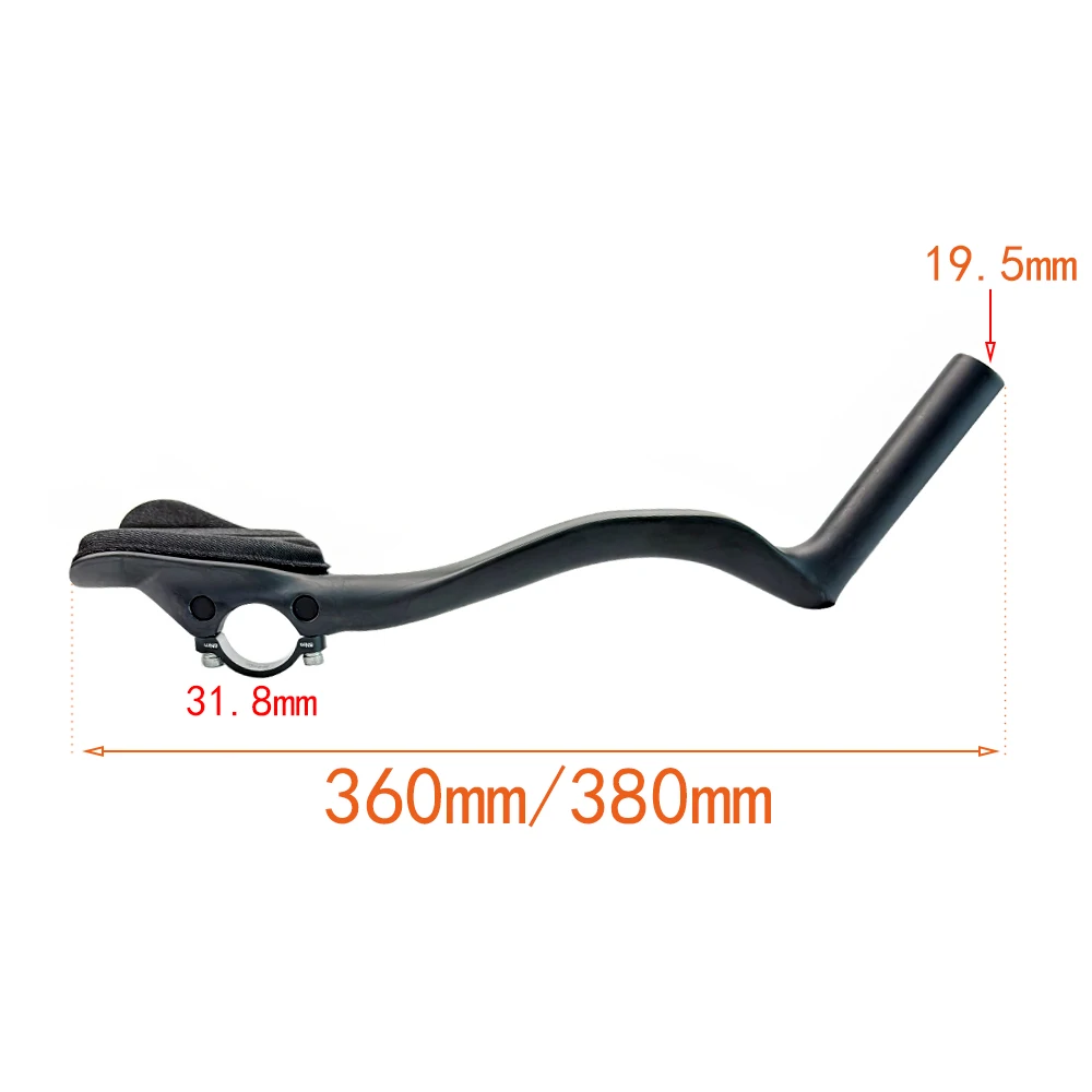 Road Bicycle NEW Carbon Fiber Bicycle Rest TT Handlebar Clip on Aero Bars Handlebar Extension Triathlon Time Trial Cycling Parts