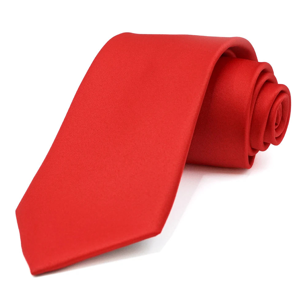 EASTEPIC 8 cm Salbeigrüne hochwertige Polyester-Krawatte für Herren, klassische Krawatte, Herren-Accessoire, einfarbig, Pink, Business-Konferenz – Detail 4