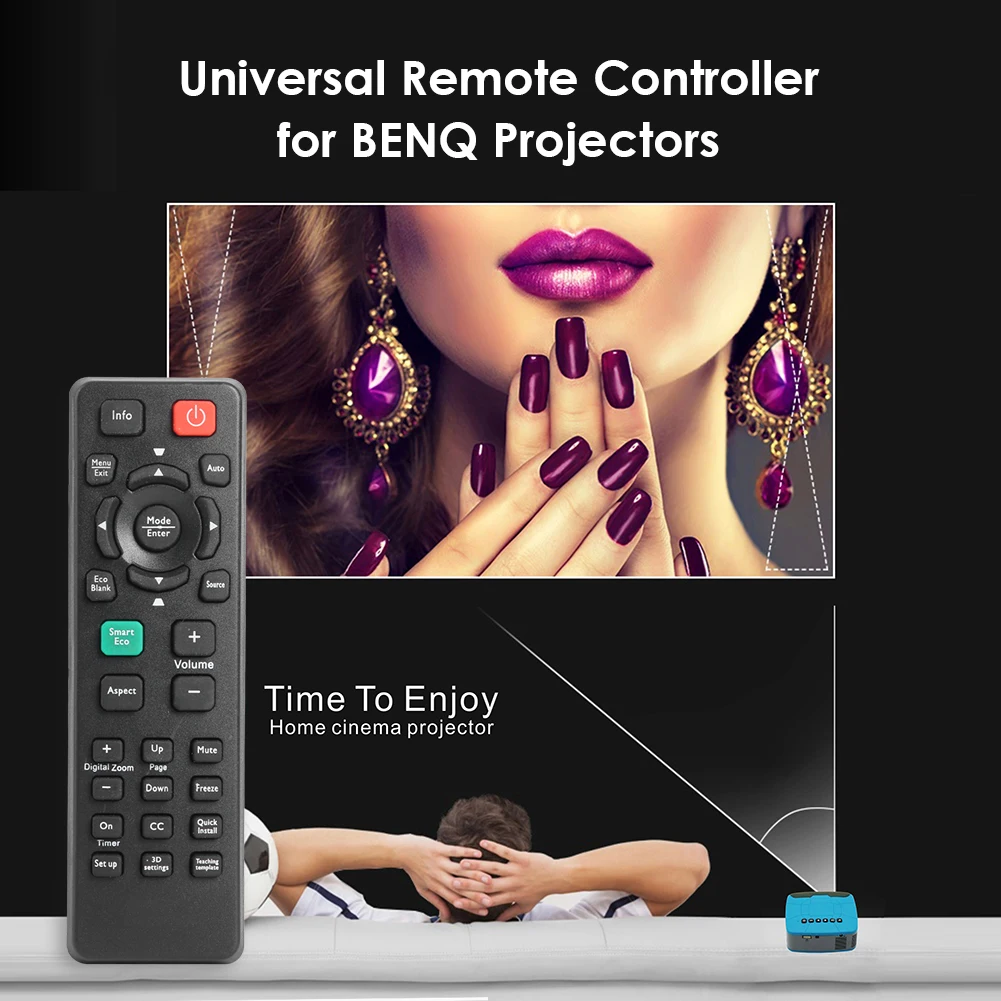 Remote Control Replacement for BENQ Projector MS504 MX505 MS521P MS522P MS524
