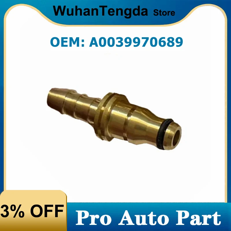 A0039970689 0039970689 Gold 1Pcs Expansion Tank Coolant Radiator Pipe Connector for Mercedes Benz S203 W203 C209 A209 X164 W221