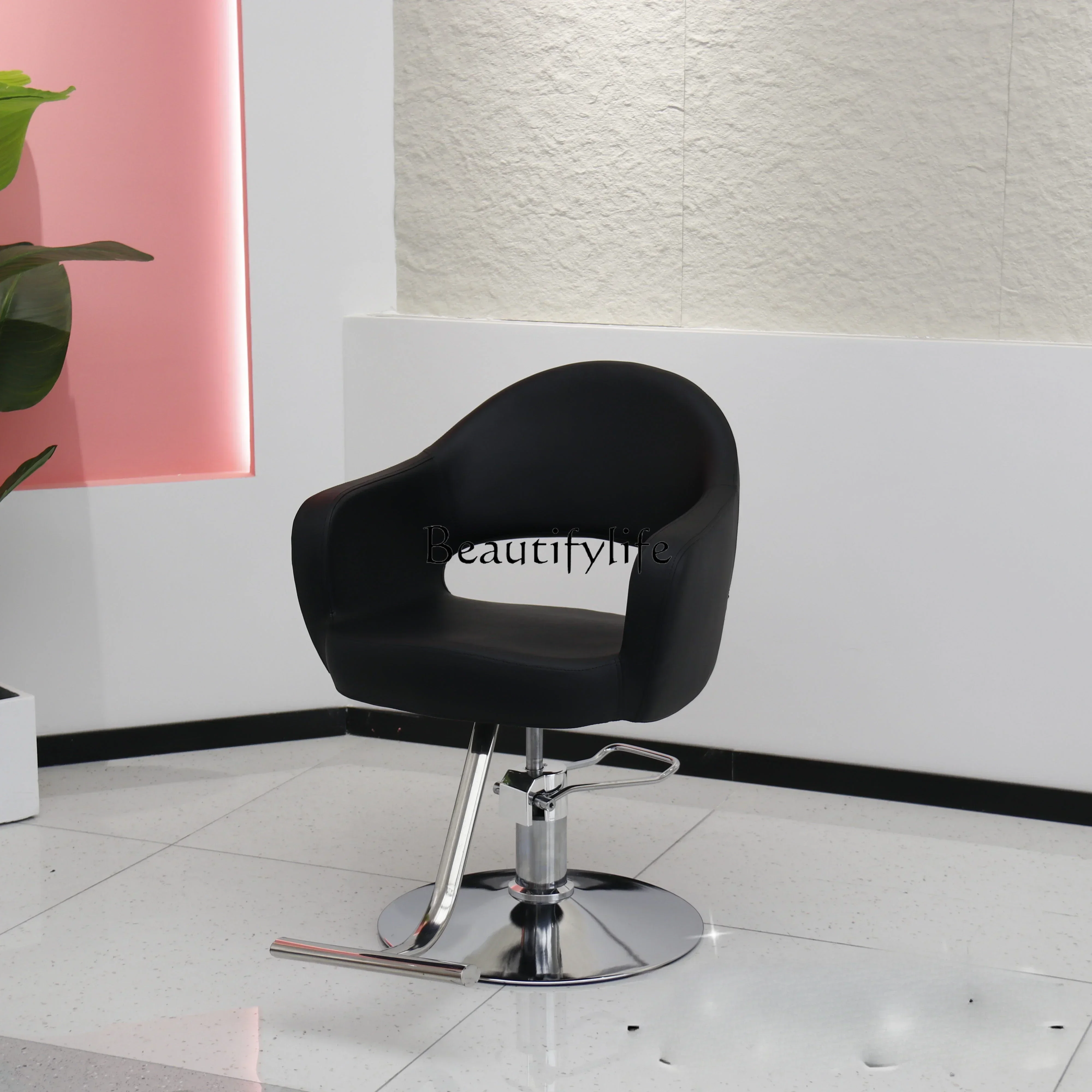 

For Hair Salon Hair Cutting and Dyeing Barber Shop Chair Rotatable Lifting Seat