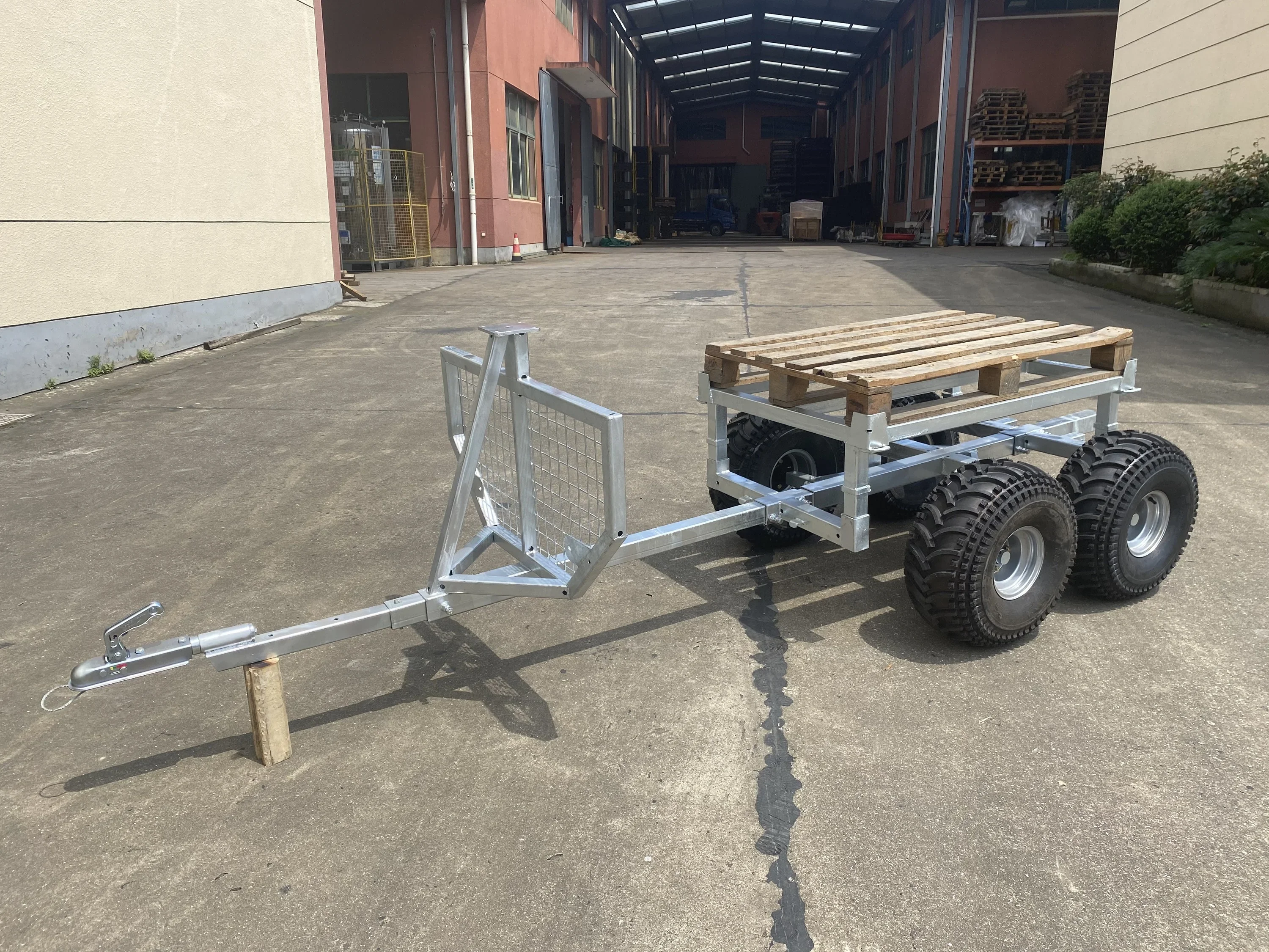 ATV Forest Tractor Garden Log with Crane Loader Timber Trailer