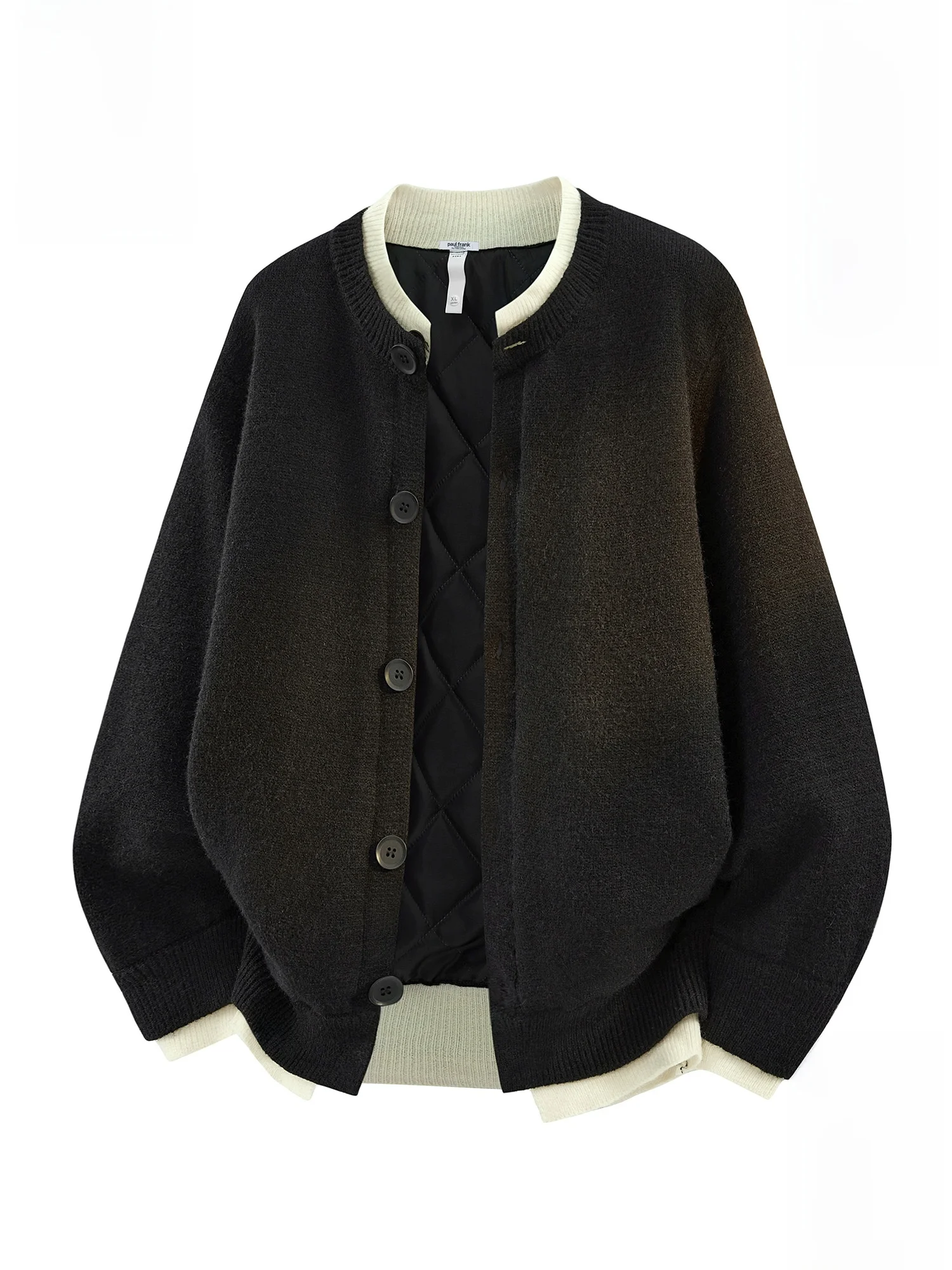 

Мужской зимний теплый повседневный свитер Paul Frank из утолщенного хлопка с круглым вырезом, модный молодежный пуловер