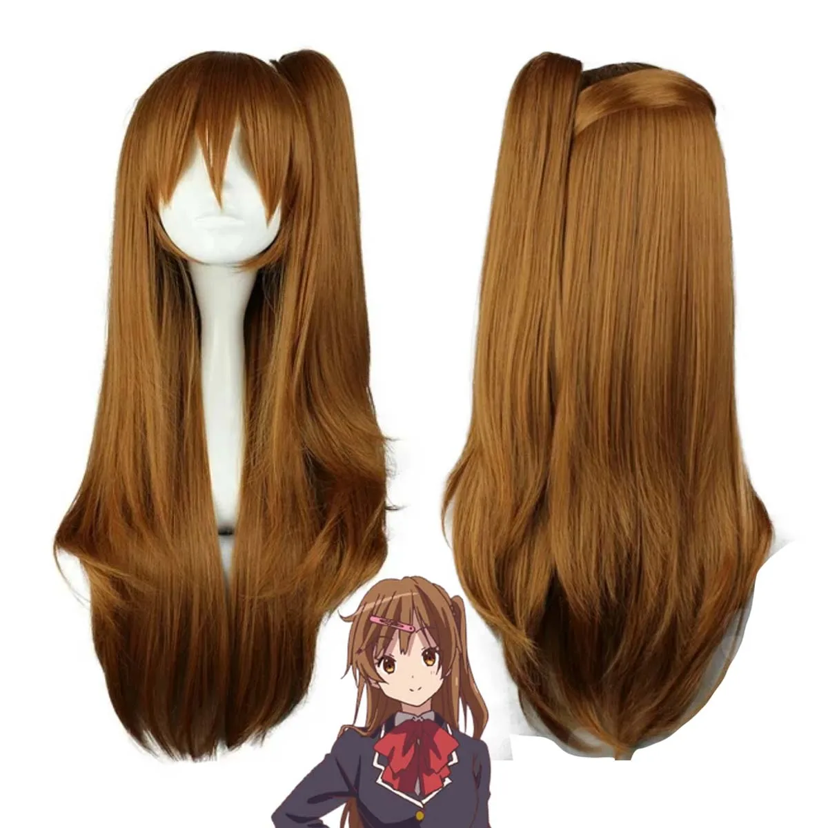 

Модный женский косплей Love, Chunibyo & Other Delusions Nibutani Shinka Brown Wig